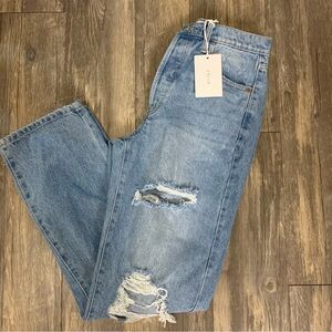 Cello Women's Blue super high rise dad jeans 3